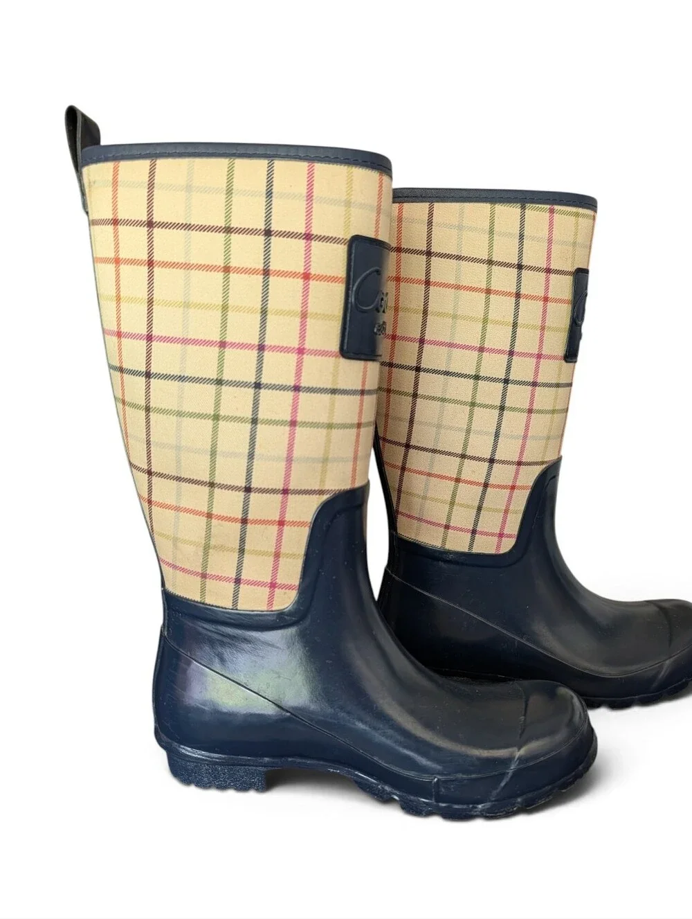 Coach Tattersall tall rain boots